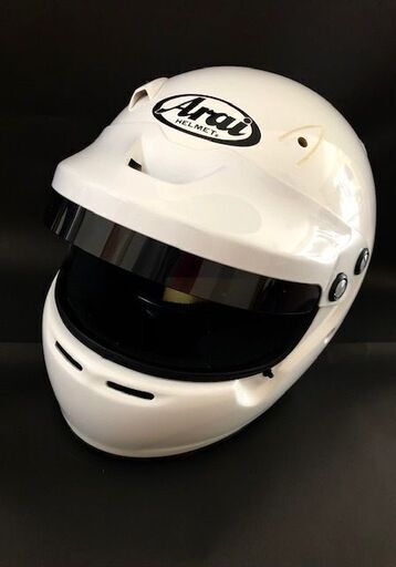 Arai アライ バイク ヘルメット フルフェイス GP-5WP SNELL-SA 59～60cm 日本製 ホワイト 4輪ラリー用