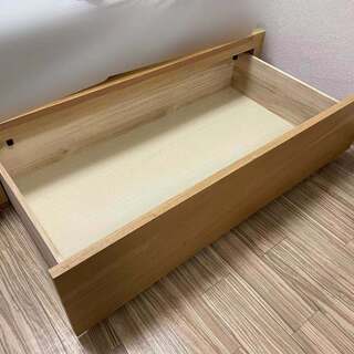 【あげます！】無印良品 セミダブルベッドフレーム（収納付き）の画像