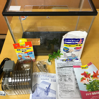 【新品未使用】ガラス水槽セット