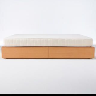 【あげます！】無印良品 セミダブルベッドフレーム（収納付き）の画像