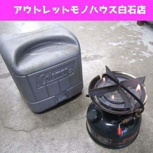 コールマン 508A STOVE シングルバーナー 89年製 動作確認済 ケース付き キャンプ 登山 508A ストーブ coleman 札幌市 白石区 東札幌