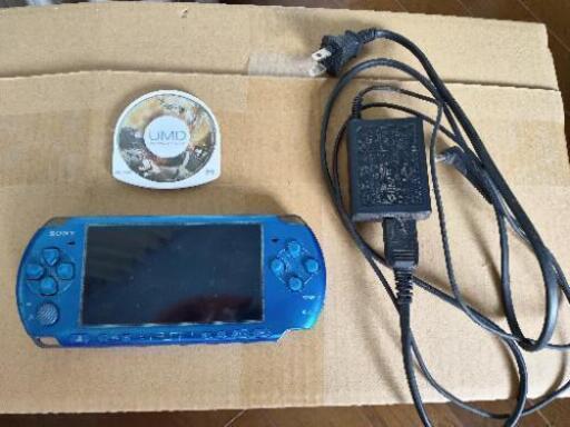 PSP本体、充電器、ソフト1個セット