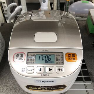 【リサイクルショップどりーむ天保山店】1947　炊飯器　ZOJIRUSHI　象印　NL-BB05　3合炊き　2017年製　中古品【1ヵ月保証付き】の画像