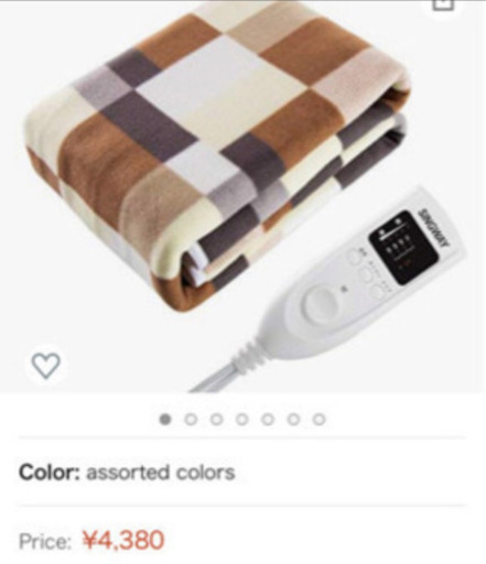 その他 Electric Blanket