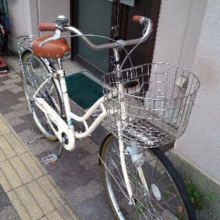 27吋 シティーサイクル シングル/ホワイト シティーサイクル 自転車27