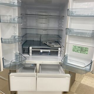 6ドア冷蔵庫 HITACHI R-XG5600H 555L 2018年製