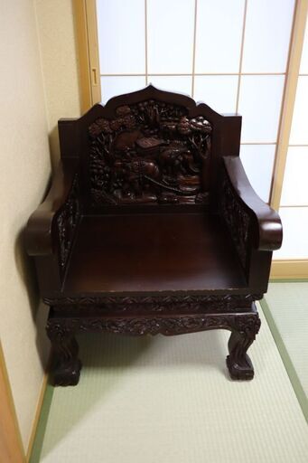 バリ島手彫り椅子