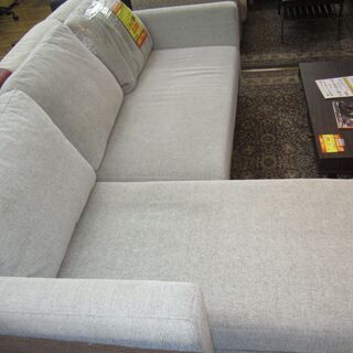 R233 NITORI 布張りカウチソファベッド(ノアーク GY) 美品の画像