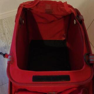 ペット用キャリーバッグ　赤の画像