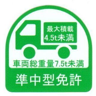 準中型免許のヘルメットステッカー2枚セット オリジナル品