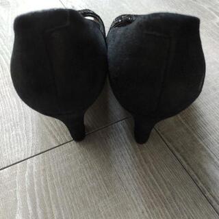 ミュール　黒　24cmの画像