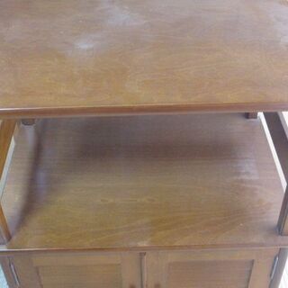 ☆発送不可☆木製　レンジ台　下段扉付き☆の画像