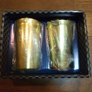 金色のペアタンブラー　未使用品の画像