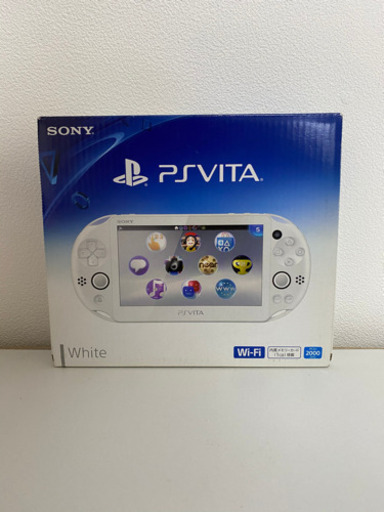 値下げしました！美品！おまけ付き！PSVita（PCH-2000）Wi-Fiモデル ホワイト本体