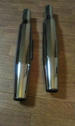 バイク用マフラー　モーターステージ製!? ブラス76　スーパーブラス？中古品　W400/W650　ハーレーにも