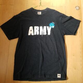 紺　メンズTシャツ　XL　スマイル