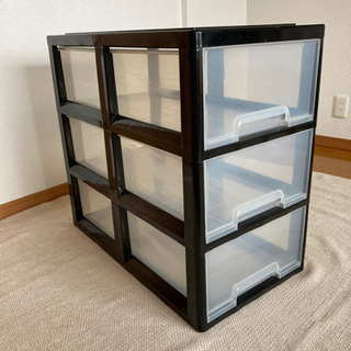 【取りに来てくださる方限定】洋服収納ケース3段の画像