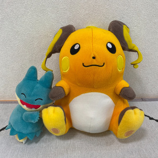 お値下げ(^^)ポケモン⭐︎ライチュウ&ゴンベぬいぐるみ