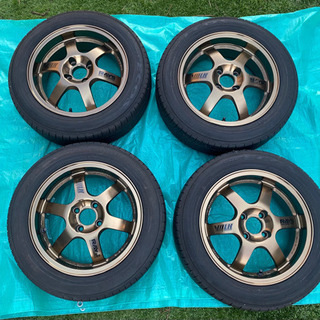 RASY TE37 CUP タイヤ ホイール 4本 レイズ ボルクレーシング