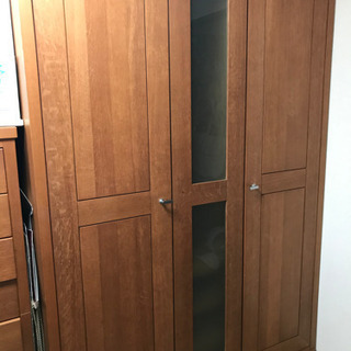 木製クローゼット ダークブラウン 府中家具