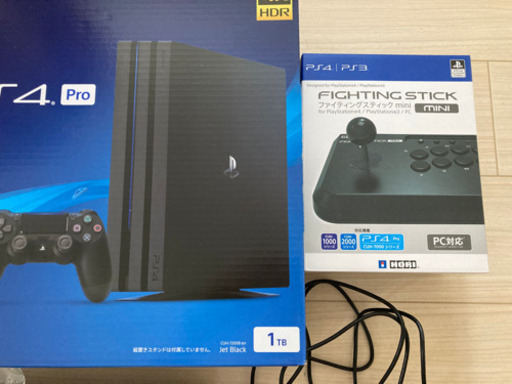 PS4Pro 1TB CUH-7200B ゲーム、ジョイスティック付き！