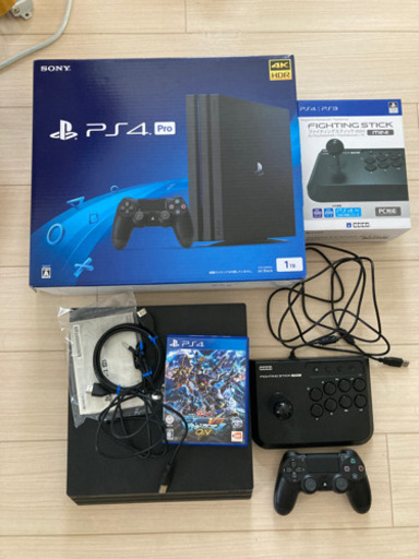 PS4Pro 1TB CUH-7200B ゲーム、ジョイスティック付き！