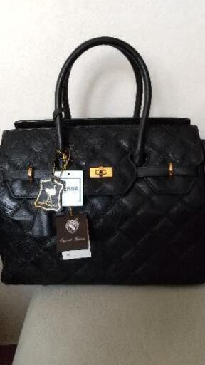 オーストリッチキルト ハンドバッグ