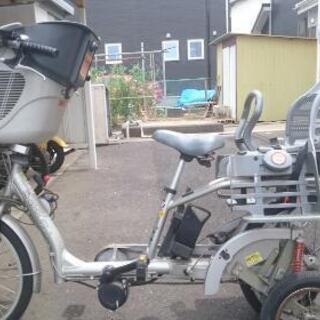 ジャンク品 3人乗り自転車あげます