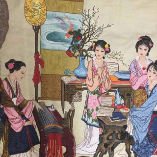 琴棋書画一中国で有名な十字刺繍です。の画像