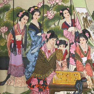 琴棋書画一中国で有名な十字刺繍です。の画像