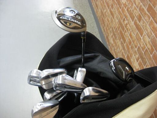 メンズ ゴルフクラブ 10本 ＆ ゴルフバッグセット テーラーメイド ミズノ ウッド アイアン サンドウェッジ ピッチングウェッジ