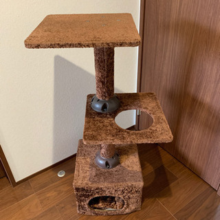 キャットタワーとキャリーバッグ大タイプと小タイプの3点セット