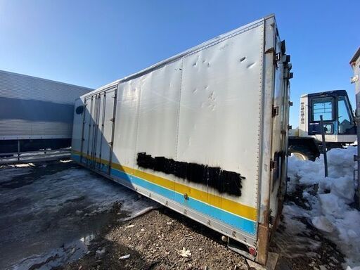 T11【格安】4トン箱　幅247ｃｍ 長さ735ｃｍ 高さ260ｃｍ　コンテナ　物置　倉庫　アルミ箱　格安提携先運送会社あり　北海道江別市発