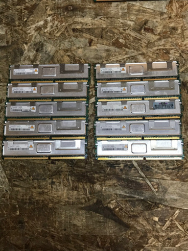 (M5231-0) Qimonda1GB 2R×8 PC2 PC用 メモリ 10枚セット 現状品 パソコン 周辺機器
