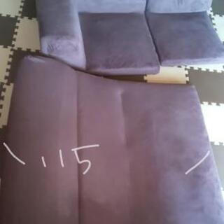 ローソファー 3つセット ブラウンの画像