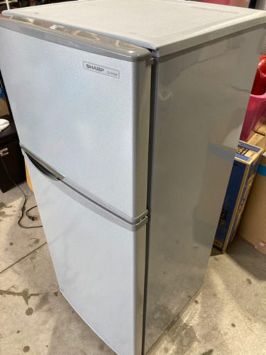 SHARP 118L 2ドア冷凍冷蔵庫 SJ-H12W-S 2013年製