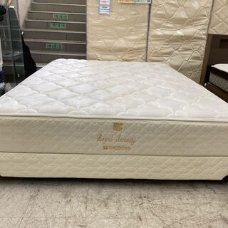寝心地の良いダブルクッション！【愛品館 江戸川店】IDC大塚　キングスダウン　ワイドダブルベッド　　ID:153-017498-007　配送可　代引き配送可の画像