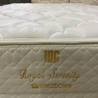 寝心地の良いダブルクッション！【愛品館 江戸川店】IDC大塚　キングスダウン　ワイドダブルベッド　　ID:153-017498-007　配送可　代引き配送可の画像