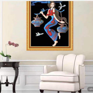 玉の玉十字刺繍です。の画像