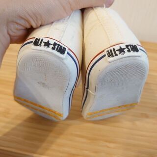 コンバース　ベビーシューズ　白の画像