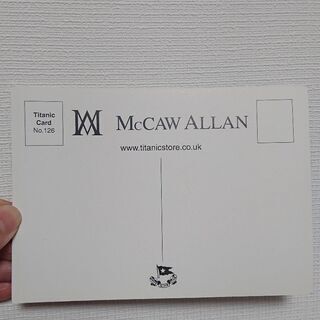 タイタニック号のポストカード、ピンバッジの画像