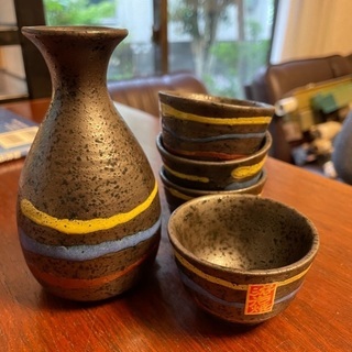 溶岩焼　お緒と徳利