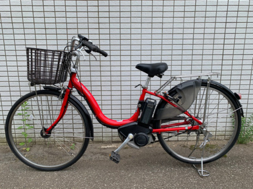 YAMAHA PAS natura レッド　新基準　電動アシスト自転車