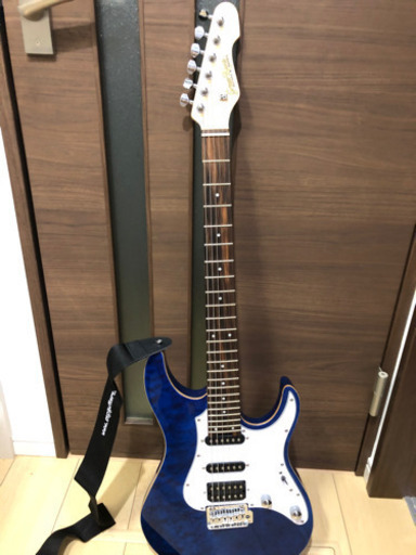 エレキギター GrassRoots(初心者用コード譜面付き) STERLING by Musicman CUTLASS SSS CFR エレキギター初心者14点