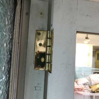 木製ドア　窓　建具　ガラス付の画像