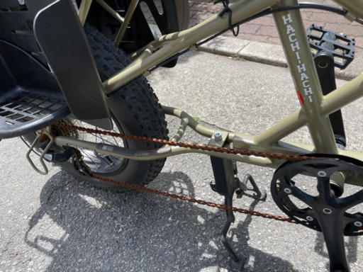 ハチハチサイクル　パパチャリ　チャイルドシート付き