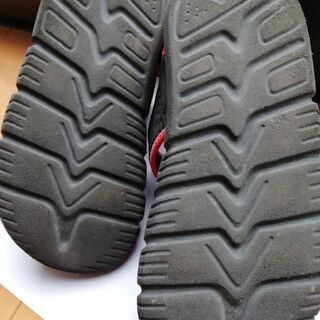 ★★　adidas 　黒&赤サンダル21cm 　★★の画像