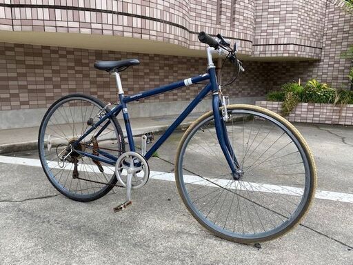格安　700cシンプルクロスバイク　ブルー　６速　鹿児島市