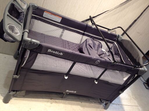 ★3344★Brotish（ブロティシュ）ベビーベッド プレイヤード ベビーサークル バシネット 折りたたみ キャスター　収納バッグ 揺りかご