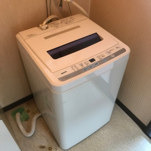 ASW-60DW/洗濯機/6.0kg/SANYO/サンヨー/ASW-60D/予約運転/チャイルドロック　良品
